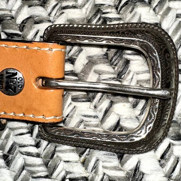 Jack Daniels Mens Size 30 Old No 7 Embossed 1179JD Brown Full Grain Leather Belt - Picture 2 of 10